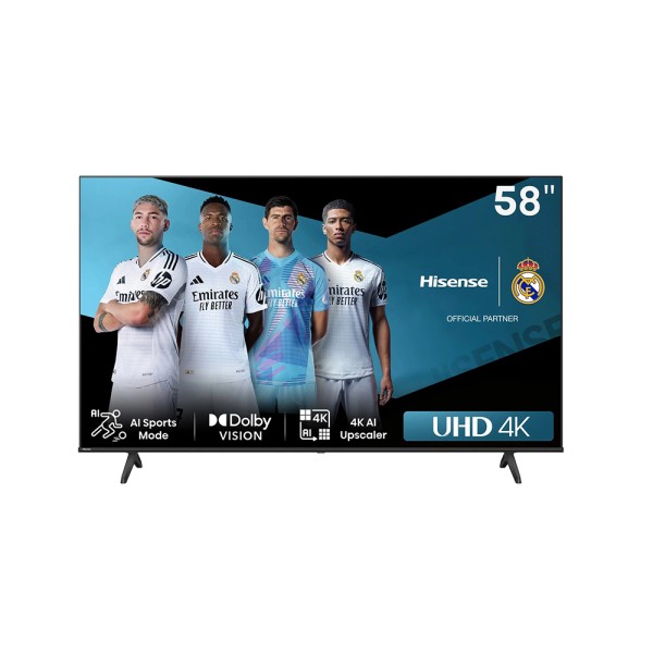 HISENSE LED TV UHD 4K SMART AIR PLAY ALEXA & RECEIVER BUIL