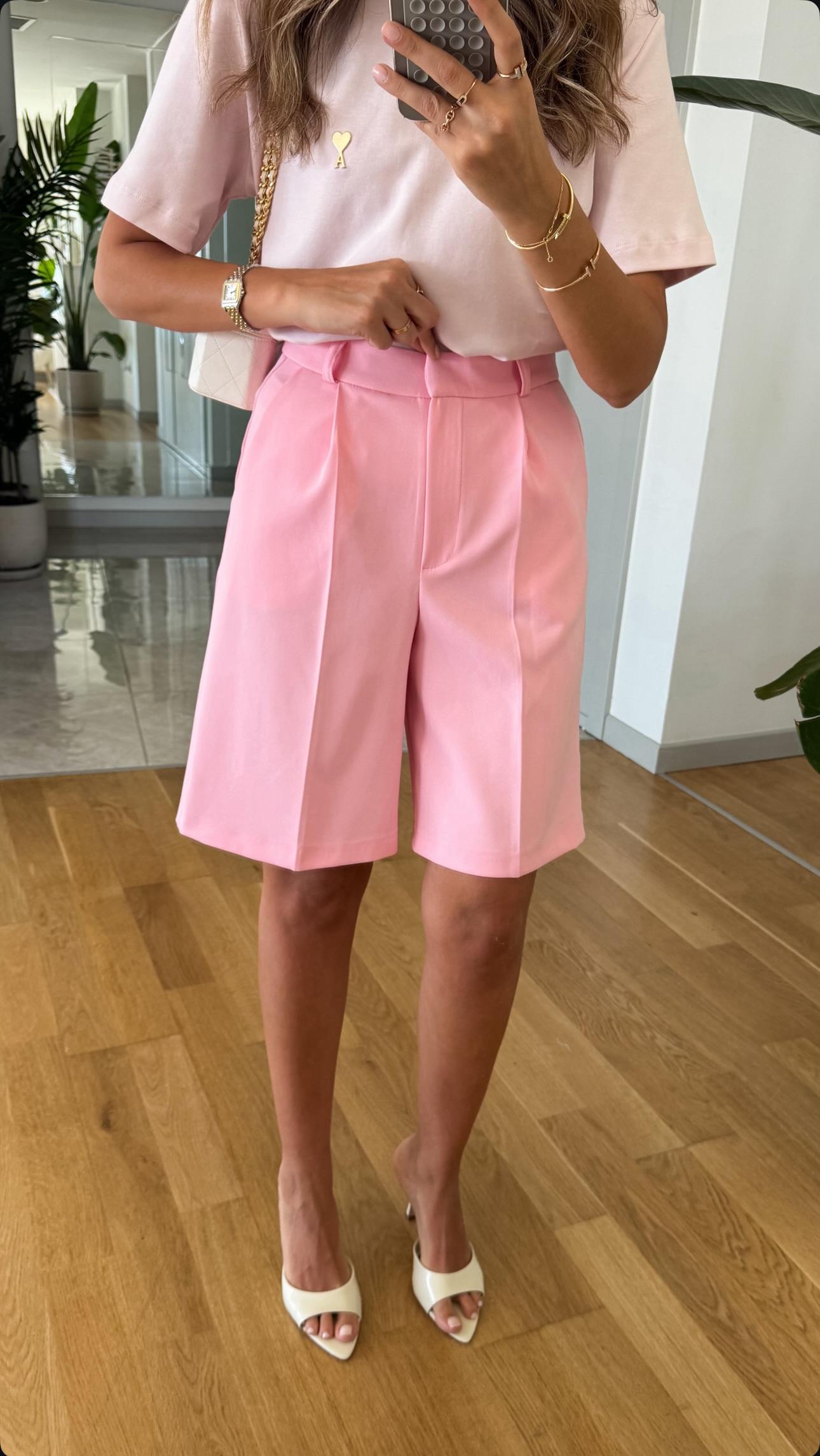 Pucca City Length Shorts – Pink