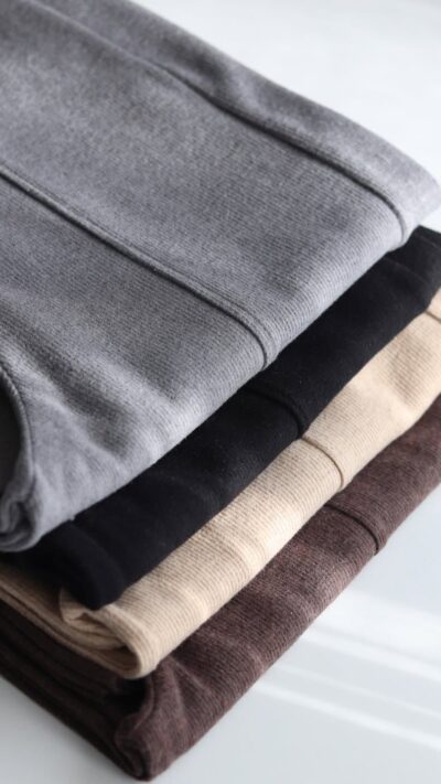 Ribbed Knit Pants Assorted Colors